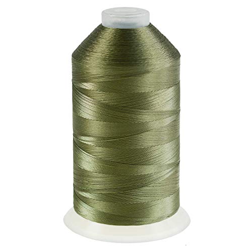 3000m Nähgarn Polyester 210D/3, Farbauswahl - Sattlergarn Forellenfaden, Farbe:A767 olivgrün von maDDma
