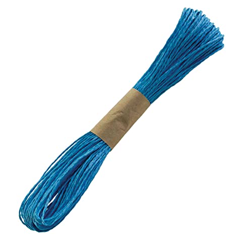 30m Papierschnur Papierkordel Bastelschnur Papierschnur gedreht, Farbwahl, Farbe:blau von maDDma