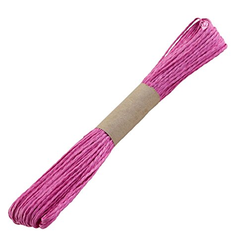 30m Papierschnur Papierkordel Bastelschnur Papierschnur gedreht, Farbwahl, Farbe:pink von maDDma