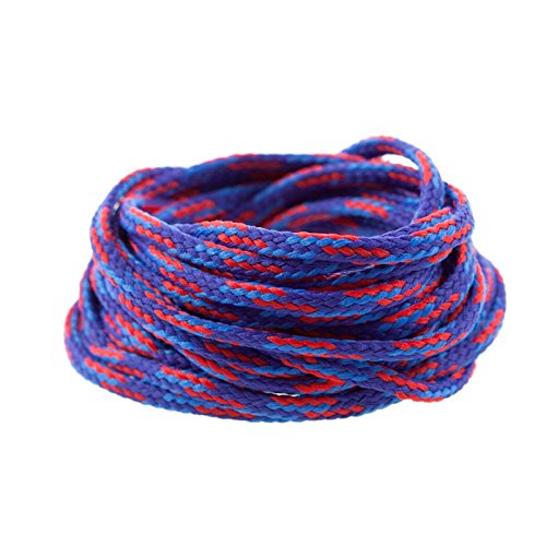 3m Polyesterschnur 4mm Mehrfarbig PES Kordel Polyesterkordel Flechtschnur, Farbe:rot/blau von maDDma