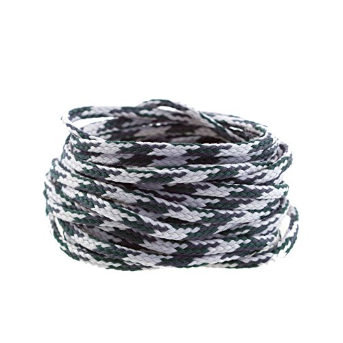 3m Polyesterschnur 4mm Mehrfarbig PES Kordel Polyesterkordel Flechtschnur, Farbe:schwarz/grau von maDDma