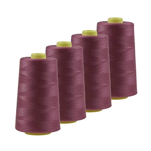 4 x 4572m Qualitäts Overlock-Garn Oeko-Tex Overlock-Nähgarn Farben 581 bis 620 von maDDma