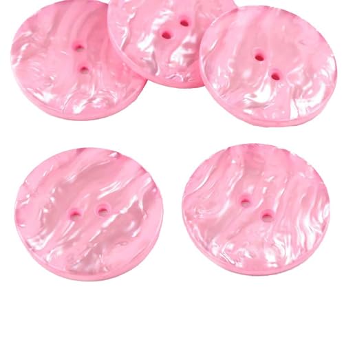 5 Kunststoffknöpfe in Perlmuttoptik 38 mm rund 2 Loch-Knöpfe Farbwahl, Farbe:rosa 5 Kunststoffknöpfe in Perlmuttoptik 38 mm rund 2 Loch-Knöpfe Farbwahl, Farbe:rosa von maDDma