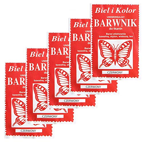 5 x 10g Batikfarbe Textilfarbe Stofffarbe färben, bitte Farbmix wählen, Farbe:koralle von maDDma