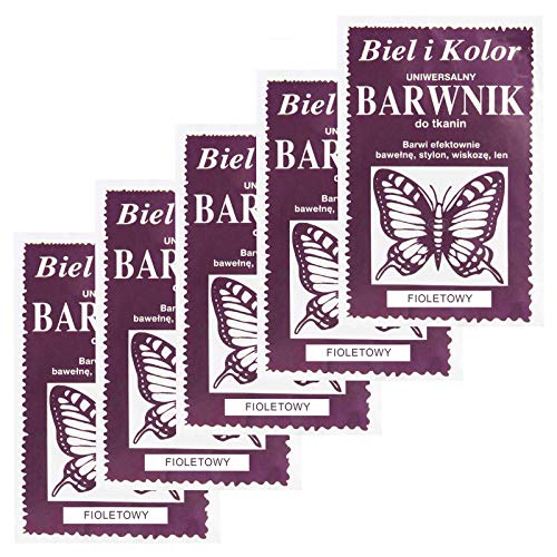 5 x 10g Batikfarbe Textilfarbe Stofffarbe färben, bitte Farbmix wählen, Farbe:violett von maDDma
