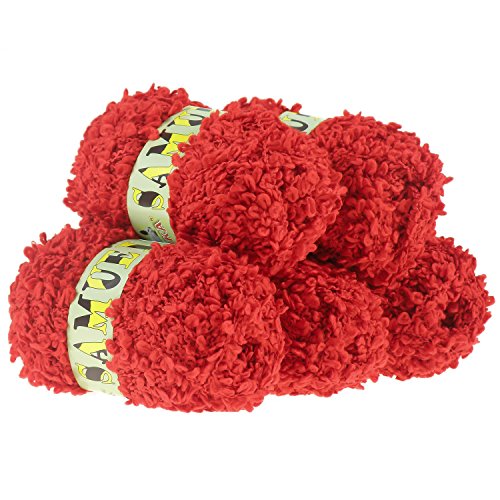 500 g Boucle Wolle Strickgarn Samuel Strickwolle, Farbauswahl, Farbe:1211 erdbeerrot 500 g Boucle Wolle Strickgarn Samuel Strickwolle, Farbauswahl, Farbe:1211 erdbeerrot von maDDma