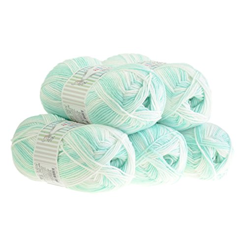500g Baby-Wolle Strickgarn ALIZE Baby Best Batik Antipilling, unterschiedliche Farben, Farbe:6659 von maDDma