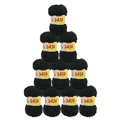 500g Kuschelgarn Daja, Wolle f. Kuscheltiere Plüschtiere Amigurumies u. Kleidung, Farbe:schwarz 500g Kuschelgarn Daja, Wolle f. Kuscheltiere Plüschtiere Amigurumies u. Kleidung, Farbe:schwarz von maDDma