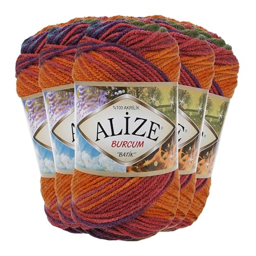 500g Strick-Garn ALIZE BURCUM Batik Strick-Wolle Handstrickgarn, Farbe wählbar, Farbe:4827 500g Strick-Garn ALIZE BURCUM Batik Strick-Wolle Handstrickgarn, Farbe wählbar, Farbe:4827 von maDDma