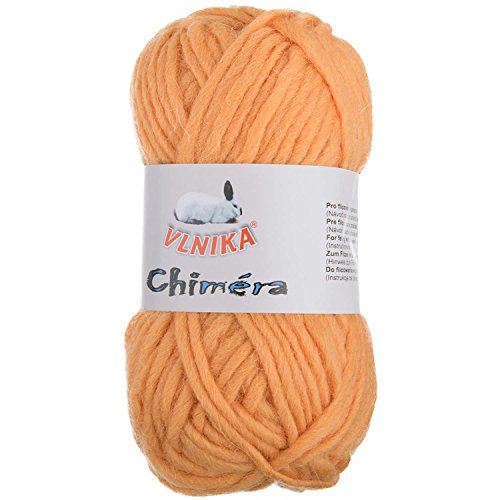 50g Filzwolle CHIMERA, Wolle zum Strickfilzen, Farbauswahl, Farbe:orange von maDDma