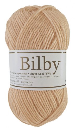 50g Sockenwolle Bilby Landliebe 4-fädig Strumpfstrickgarn, Farbauswahl, Farbe:beige von maDDma