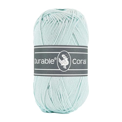 50g Strickgarn Häkelgarn Durable Coral Uni Baumwollgarn Sommergarn 90 Farben, Farbe:279 eisblau 50g Strickgarn Häkelgarn Durable Coral Uni Baumwollgarn Sommergarn 90 Farben, Farbe:279 eisblau von maDDma
