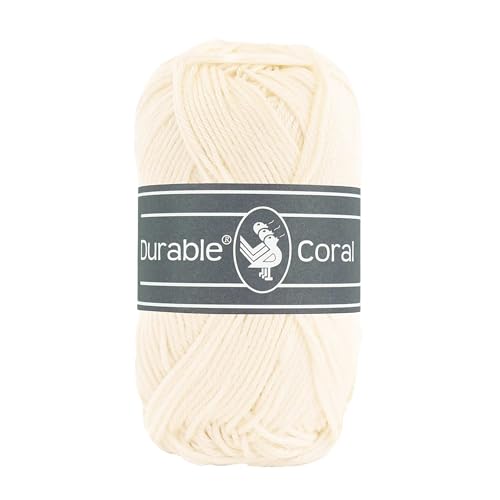 50g Strickgarn Häkelgarn Durable Coral Uni Baumwollgarn Sommergarn 90 Farben, Farbe:326 reinweiß 50g Strickgarn Häkelgarn Durable Coral Uni Baumwollgarn Sommergarn 90 Farben, Farbe:326 reinweiß von maDDma