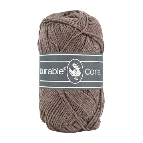 50g Strickgarn Häkelgarn Durable Coral Uni Baumwollgarn Sommergarn 90 Farben, Farbe:343 rehbraun 50g Strickgarn Häkelgarn Durable Coral Uni Baumwollgarn Sommergarn 90 Farben, Farbe:343 rehbraun von maDDma