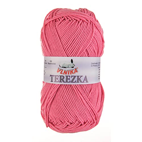 50g Strickgarn Häkelgarn Terezka 100% Baumwolle Baumwollgarn Baumwollstrickgarn, Farbe:bubblegum 50g Strickgarn Häkelgarn Terezka 100% Baumwolle Baumwollgarn Baumwollstrickgarn, Farbe:bubblegum von maDDma
