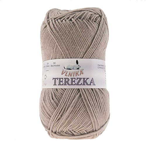 50g Strickgarn Häkelgarn Terezka 100% Baumwolle Baumwollgarn Baumwollstrickgarn, Farbe:cappuccino 50g Strickgarn Häkelgarn Terezka 100% Baumwolle Baumwollgarn Baumwollstrickgarn, Farbe:cappuccino von maDDma