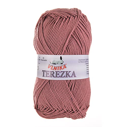 50g Strickgarn Häkelgarn Terezka 100% Baumwolle Baumwollgarn Baumwollstrickgarn, Farbe:malvenrosa 50g Strickgarn Häkelgarn Terezka 100% Baumwolle Baumwollgarn Baumwollstrickgarn, Farbe:malvenrosa von maDDma