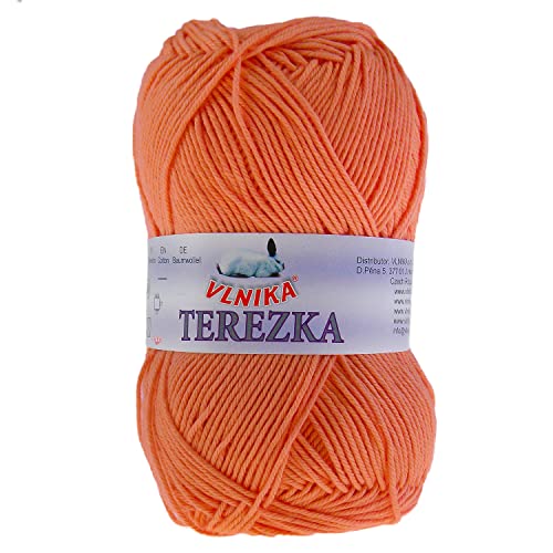 50g Strickgarn Häkelgarn Terezka 100% Baumwolle Baumwollgarn Baumwollstrickgarn, Farbe:orange 50g Strickgarn Häkelgarn Terezka 100% Baumwolle Baumwollgarn Baumwollstrickgarn, Farbe:orange von maDDma