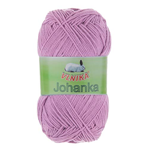 50g Strickgarn Johanka Strick-Wolle Handstrickgarn Klassikgarn Sommergarn Farbwahl, Farbe:103 hellviolett 50g Strickgarn Johanka Strick-Wolle Handstrickgarn Klassikgarn Sommergarn Farbwahl, Farbe:103 hellviolett von maDDma