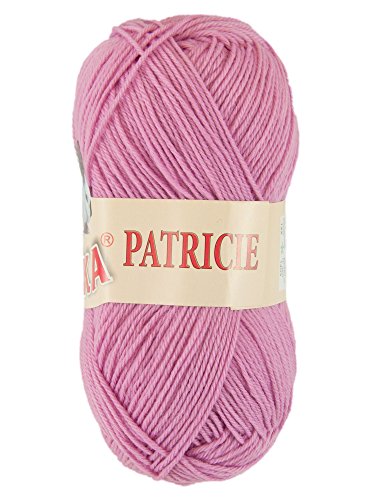 50g Strickgarn Patricie by Vlnika Garn Wolle Strickwolle Sommergarn Farbwahl, Farbe:pink von maDDma