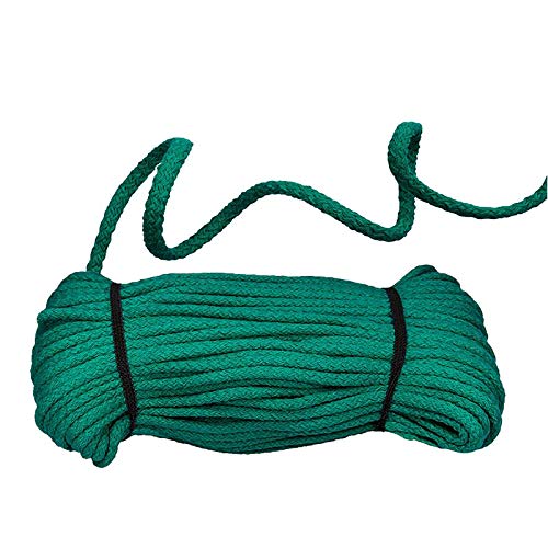 50m Baumwoll-Kordel geflochten 5mm Baumwoll-Schnur Bekleidungskordel Farbwahl, Farbe:türkis von maDDma