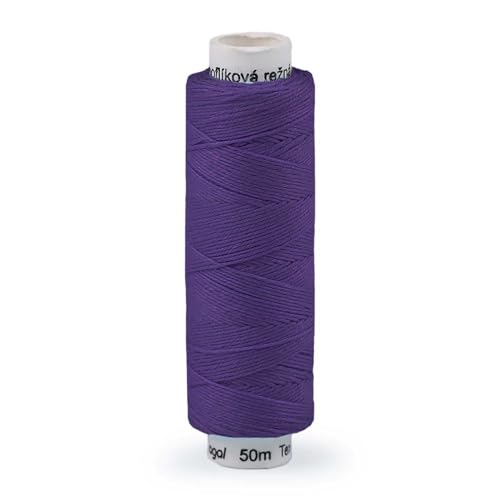 50m Nähgarn Leinen-Garn Leinenzwirn Klöppelgarn Nähfaden Leinengarn Farbwahl, Farbe:violett von maDDma