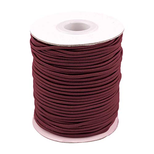 50m Spule Gummikordel Gummischnur 2mm Bekleidungsgummi Hutgummi, 29 Farben von maDDma