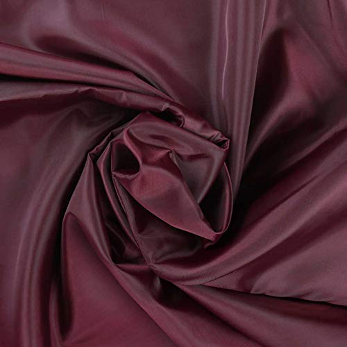 5m Futterstoff Breite 148cm, Farbauswahl in deinen Lieblingsfarben, Farbe:bordeaux von maDDma