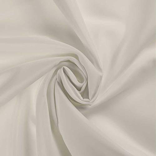 5m Futterstoff Breite 148cm, Farbauswahl in deinen Lieblingsfarben, Farbe:naturweiß von maDDma