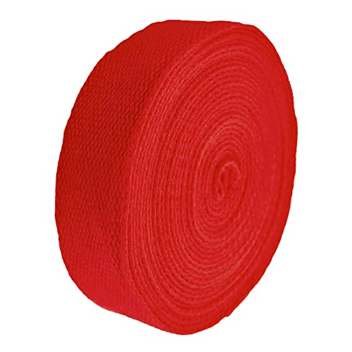 5m Gurtband 25mm 100% Baumwolle Gurtbänder Tragegurt Taschengurt Variantenwahl, Größe:25 mm | 2.6 mm, Farbe:rot 5m Gurtband 25mm 100% Baumwolle Gurtbänder Tragegurt Taschengurt Variantenwahl, Größe:25 mm | 2.6 mm, Farbe:rot von maDDma