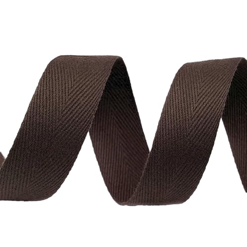 5m Köperband Baumwoll-Band 20mm Einfassband Kantenband Dekorationsband, Farbwahl, Farbe:braun 5m Köperband Baumwoll-Band 20mm Einfassband Kantenband Dekorationsband, Farbwahl, Farbe:braun von maDDma