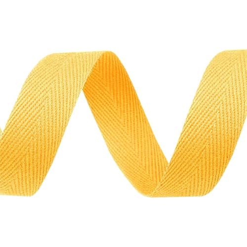 5m Köperband Baumwoll-Band 20mm Einfassband Kantenband Dekorationsband, Farbwahl, Farbe:gelb 5m Köperband Baumwoll-Band 20mm Einfassband Kantenband Dekorationsband, Farbwahl, Farbe:gelb von maDDma