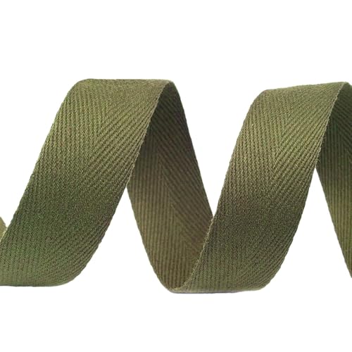 5m Köperband Baumwoll-Band 20mm Einfassband Kantenband Dekorationsband, Farbwahl, Farbe:khaki 5m Köperband Baumwoll-Band 20mm Einfassband Kantenband Dekorationsband, Farbwahl, Farbe:khaki von maDDma