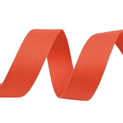 5m Köperband Baumwoll-Band 20mm Einfassband Kantenband Dekorationsband, Farbwahl, Farbe:orange 5m Köperband Baumwoll-Band 20mm Einfassband Kantenband Dekorationsband, Farbwahl, Farbe:orange von maDDma