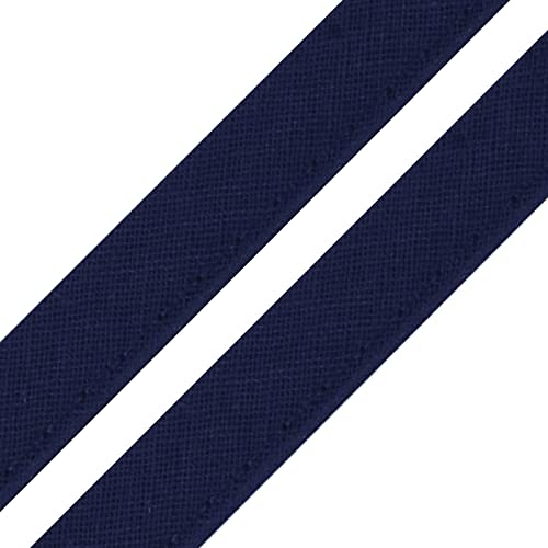 5m Paspelband Stoffband Nähkante Paspelschnur zum Nähen 10mm breit Farbwahl, Größe:10mm, Farbe:marineblau von maDDma