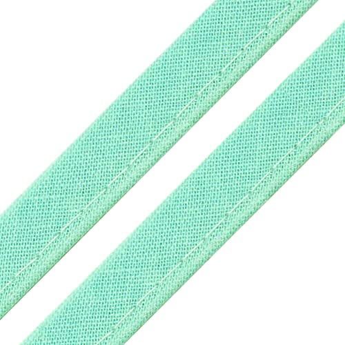 5m Paspelband Stoffband Nähkante Paspelschnur zum Nähen 10mm breit Farbwahl, Größe:10mm, Farbe:minze von maDDma
