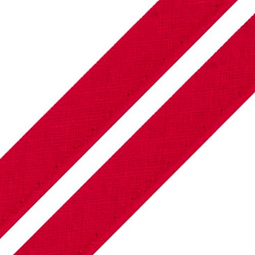 5m Paspelband Stoffband Nähkante Paspelschnur zum Nähen 10mm breit Farbwahl, Größe:10mm, Farbe:rot von maDDma