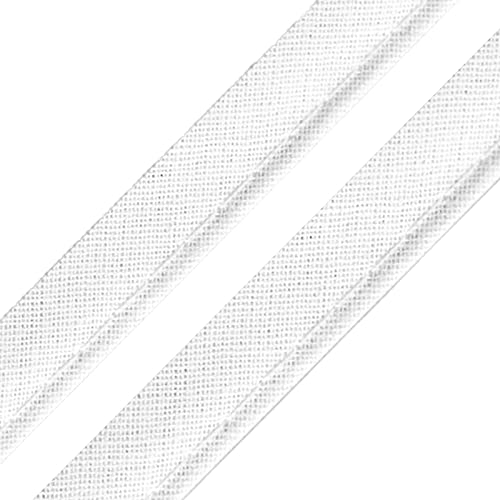 5m Paspelband Stoffband Nähkante Paspelschnur zum Nähen 10mm breit Farbwahl, Größe:10mm, Farbe:weiß von maDDma