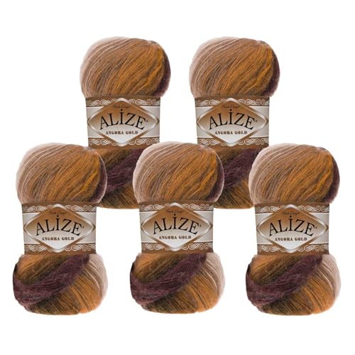 maDDma Batikgarn 5 x 100g Farbverlaufsgarn 20% Wolle Winterwolle Häkelgarn mehrfarbig Farbwahl, Farbe: Herbstabend maDDma Batikgarn 5 x 100g Farbverlaufsgarn 20% Wolle Winterwolle Häkelgarn mehrfarbig Farbwahl, Farbe: Herbstabend von maDDma