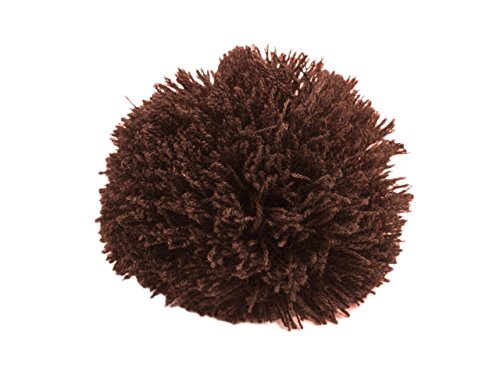 Bommel Wollbommel Pompon 10cm mit einer großen Farbauswahl (1 Stück), Farbe:zartbitter von maDDma