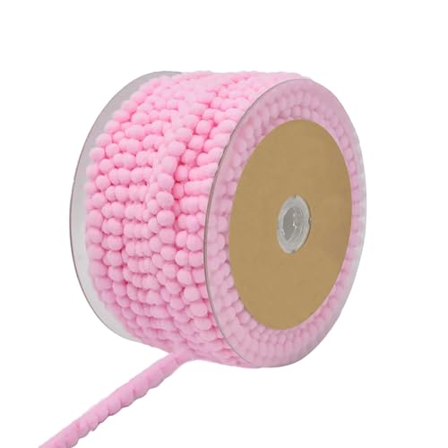 Bommelborte Mini 25m x 11mm uni Bommelgröße 6mm Pomponband Pomponborte 22 Farben, Farbe:babyrosa Bommelborte Mini 25m x 11mm uni Bommelgröße 6mm Pomponband Pomponborte 22 Farben, Farbe:babyrosa von maDDma