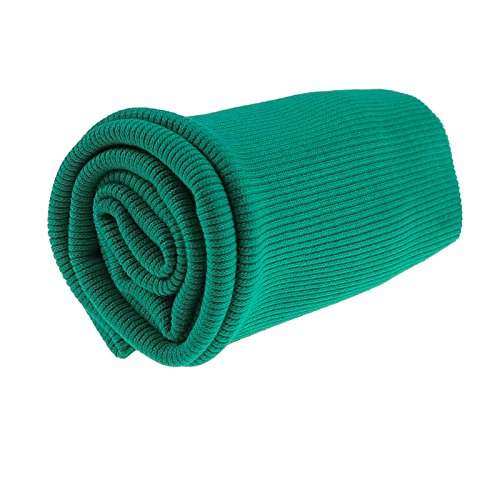 Bündchen Strickbündchen 16x80cm Bündchenstoff Baumwolle elastisch gerippt, Farbwahl, Farbe:amazonas Bündchen Strickbündchen 16x80cm Bündchenstoff Baumwolle elastisch gerippt, Farbwahl, Farbe:amazonas von maDDma