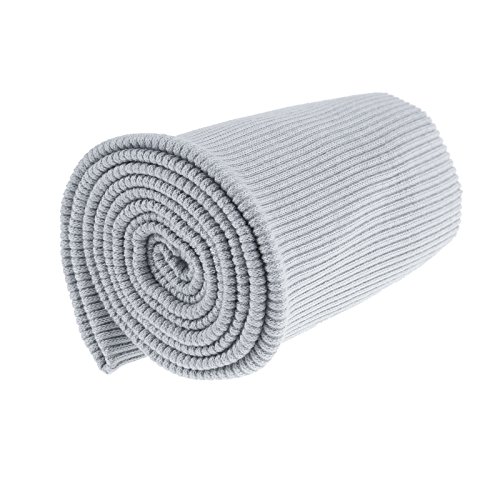 Bündchen Strickbündchen 16x80cm Bündchenstoff Baumwolle elastisch gerippt, Farbwahl, Farbe:grau Bündchen Strickbündchen 16x80cm Bündchenstoff Baumwolle elastisch gerippt, Farbwahl, Farbe:grau von maDDma