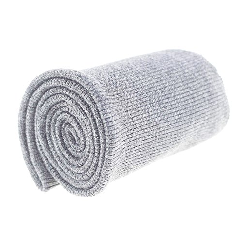 Bündchen Strickbündchen 16x80cm Bündchenstoff Baumwolle elastisch gerippt, Farbwahl, Farbe:hellgrau melange von maDDma