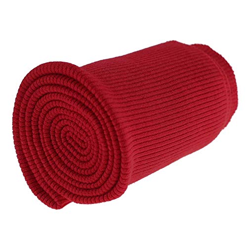 Bündchen Strickbündchen 16x80cm Bündchenstoff Baumwolle elastisch gerippt, Farbwahl, Farbe:karminrot Bündchen Strickbündchen 16x80cm Bündchenstoff Baumwolle elastisch gerippt, Farbwahl, Farbe:karminrot von maDDma