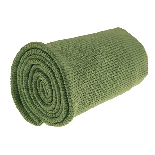 Bündchen Strickbündchen 16x80cm Bündchenstoff Baumwolle elastisch gerippt, Farbwahl, Farbe:khaki Bündchen Strickbündchen 16x80cm Bündchenstoff Baumwolle elastisch gerippt, Farbwahl, Farbe:khaki von maDDma