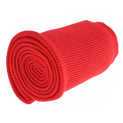 Bündchen Strickbündchen 16x80cm Bündchenstoff Baumwolle elastisch gerippt, Farbwahl, Farbe:rot Bündchen Strickbündchen 16x80cm Bündchenstoff Baumwolle elastisch gerippt, Farbwahl, Farbe:rot von maDDma