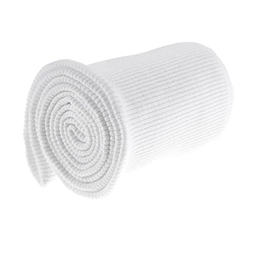 Bündchen Strickbündchen 16x80cm Bündchenstoff Baumwolle elastisch gerippt, Farbwahl, Farbe:weiß Bündchen Strickbündchen 16x80cm Bündchenstoff Baumwolle elastisch gerippt, Farbwahl, Farbe:weiß von maDDma