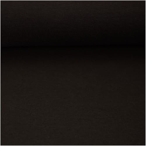 Bündchenstoff Schlauchware 50(100) cm extrabreit 60 Farben Meterware ab 25cm Jersey Oeko-Tex, Farbe:schokobraun von maDDma