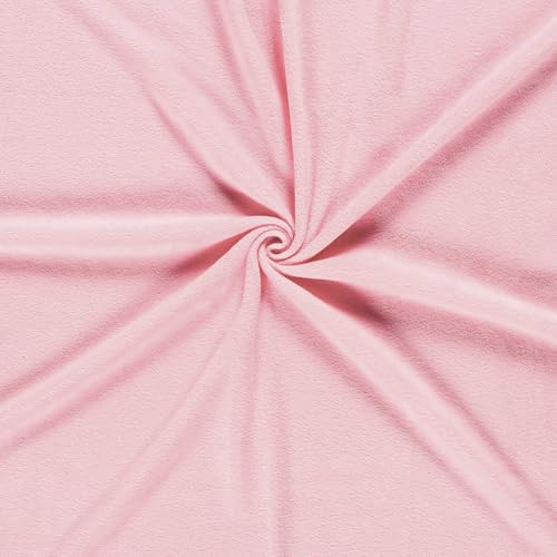 Fleecestoff Vliesstoff Fleece Stoff 50 Farben Zuschnitt ab 0,5m Meterware am Stück, Farbe:babyrosa Fleecestoff Vliesstoff Fleece Stoff 50 Farben Zuschnitt ab 0,5m Meterware am Stück, Farbe:babyrosa von maDDma